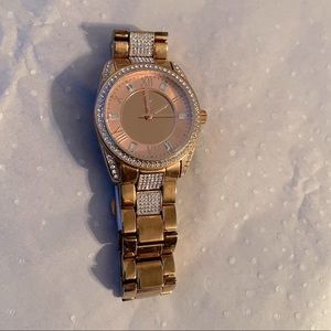 JLO Rose Gold Rhinestone watch